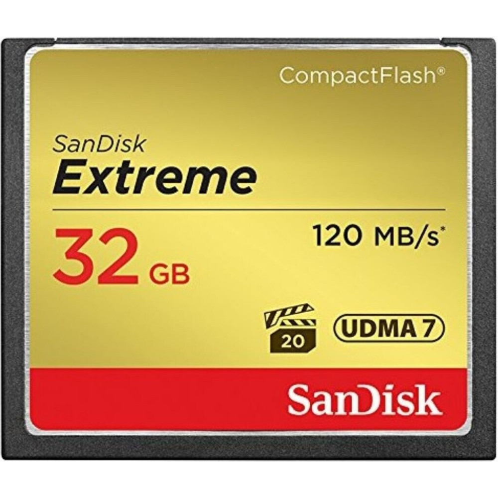 Carte Mémoire CF CompactFlash SanDisk Extreme 32 Go UDMA7 120