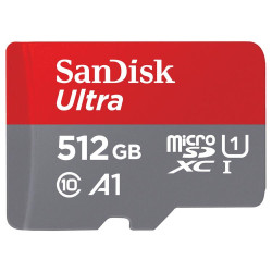 Carte Memoire microSDXC SanDisk Ultra 512 Go +Adaptateur SD