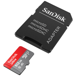 Carte Memoire microSDXC SanDisk Ultra 512 Go +Adaptateur SD