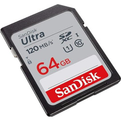 Carte mémoire SDXC SanDisk Ultra 64 Go, jusqu'à 120 Mo/s