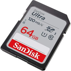 Carte mémoire SDXC SanDisk Ultra 64 Go, jusqu'à 120 Mo/s