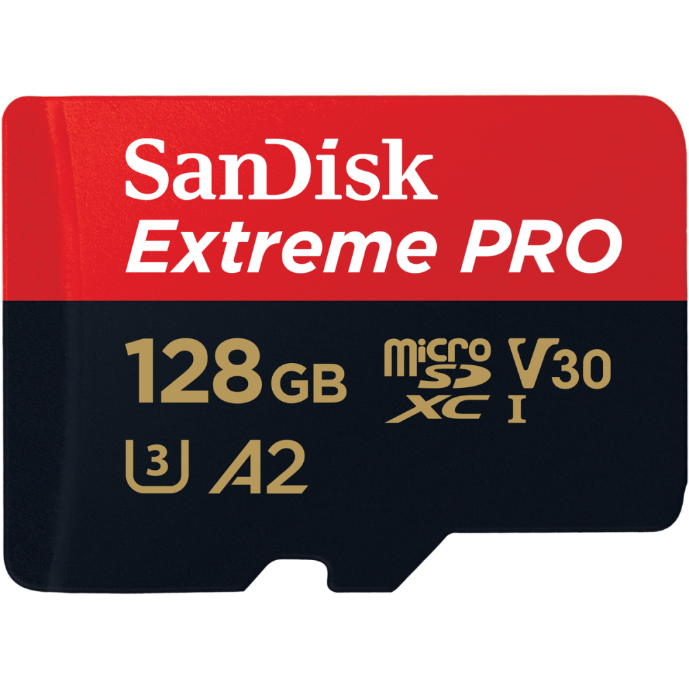 Carte Mémoire SanDisk Extreme PRO microSDXC 128 Go + Adaptateur