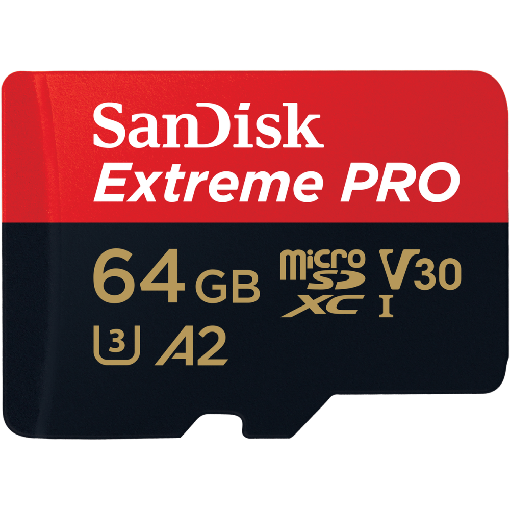 Carte Mémoire microSDXC SanDisk Extreme PRO 64 Go + Adaptateur