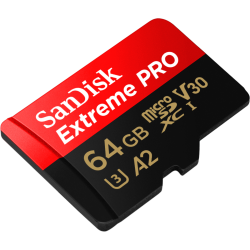 Carte Mémoire microSDXC SanDisk Extreme PRO 64 Go + Adaptateur