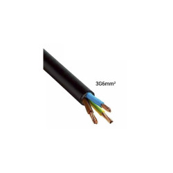 Câble électrique rigide U-1000 R2V 3G6² B/M/VJ -