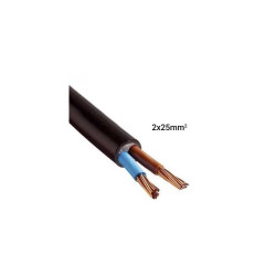 Câble électrique rigide U-1000 R2V 2x25 B/M -