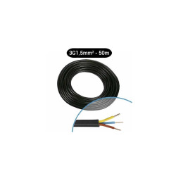 Câble électrique rigide U-1000 R2V 3G1,5 M/B/VJ -