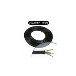 Câble électrique rigide U-1000 R2V 3G2,5 B/M/VJ -