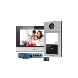 Kit d'interphone vidéo IP Hikvision - DS-KIS604P(C)
