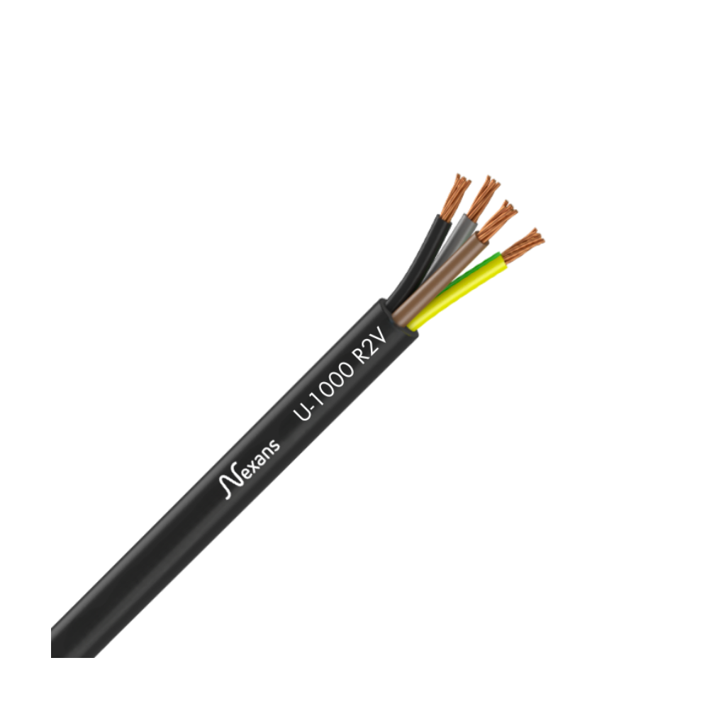 Câble électrique rigide U-1000 R2V 4G1.5² N/M/G/VJ - Câble électrique rigide U-1000 R2V 4G1.5² N/M/G/VJ -