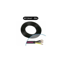 Câble électrique rigide U-1000 R2V 4G1.5² N/M/G/VJ -