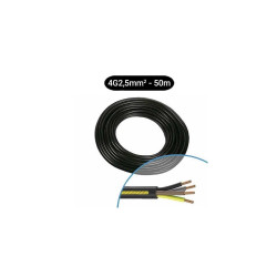Câble électrique rigide U-1000 R2V 4G2.5² N/M/G/VJ -