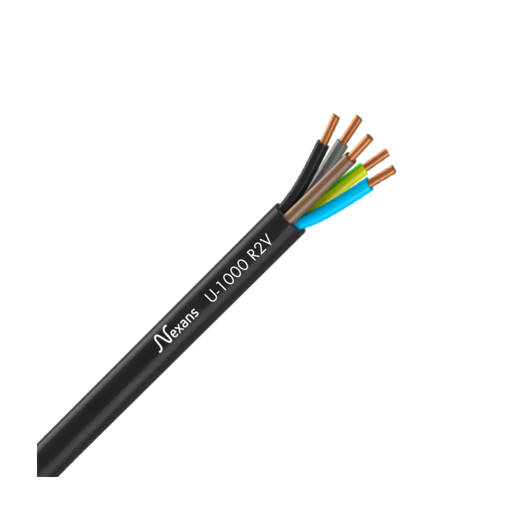 Câble électrique rigide U-1000 R2V 5G1.5² N/M/G/B/VJ - Câble électrique rigide U-1000 R2V 5G1.5² N/M/G/B/VJ -