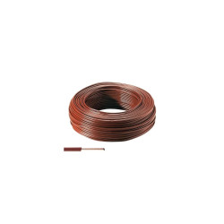 Fil électrique rigide H07VU 1.5² marron - Couronne/Rouleau de