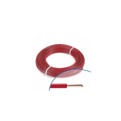 Fil électrique rigide H07VU 1.5² rouge - Couronne/Rouleau de