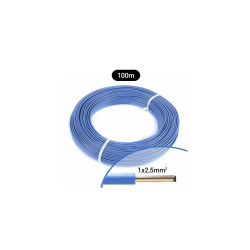 Fil électrique rigide H07VU 2.5² bleu - Couronne/Rouleau de