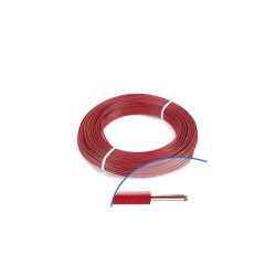 Fil électrique rigide H07VU 2.5² rouge - Couronne/Rouleau de