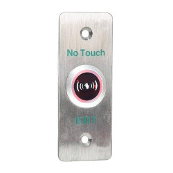 Bouton poussoir de sortie et d'urgence avec indicateur LED