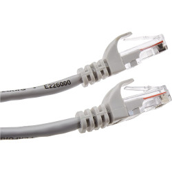 Câble Réseau FTP - Blindé Et Serti- 15m - Cat 6 - Gris