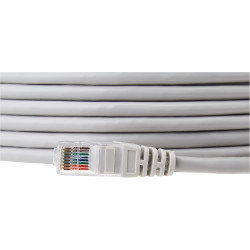 Câble Réseau FTP - Blindé Et Serti- 15m - Cat 6 - Gris