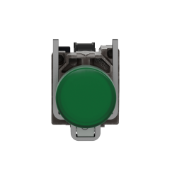 Bouton poussoir voyant lumineux DEL - Ø22 - vert - 24V - vis