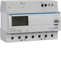Compteur d'énergie électrique triphasé direct 100A simple tarif