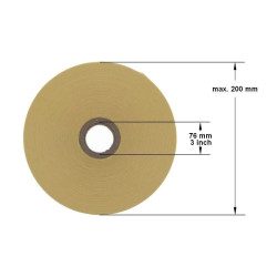 Rouleau d'étiquette transfert thermique autocollante mandrin