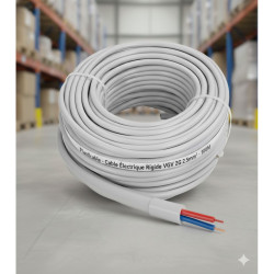 Cable Electrique Rigide VGV 2G2.5mm² rouleau de 100M -