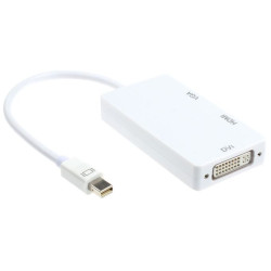 Mini DisplayPort Vers -DVI – VGA – HDMI 3 In1 pour MacBook IMac