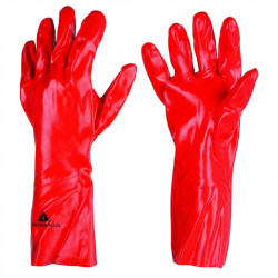 GANT CHIMIQUE PVC - ROUGE -DELTA PLUS - PVC733510