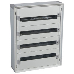 Coffret distribution isolant XL³160 tout modulaire 4 rangées -