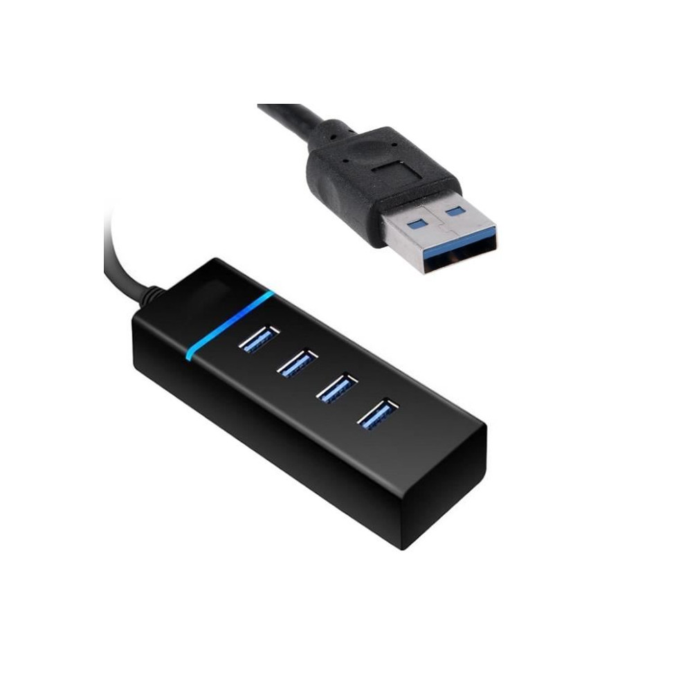 Multiport USB 3.0 Hub 4 Ports Très Rapide – Noir